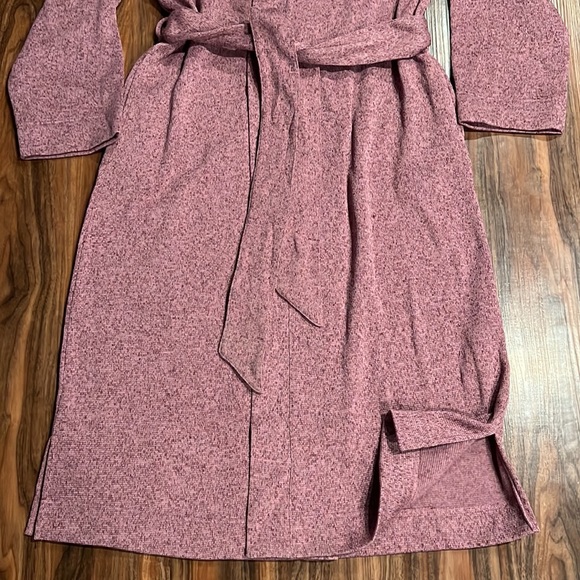 NWOT L.L. Bean Lightweight Sweater Fleece Wrap Robe - Picture 7 of 13